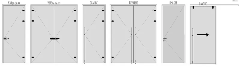 styleGLASS integrated door configurations