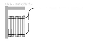 Panel parking stack geometry