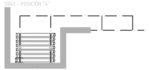 Panel parking stack geometry