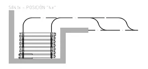 Panel parking stack geometry