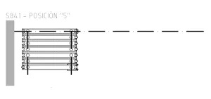 Panel parking stack geometry