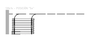 Panel parking stack geometry