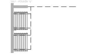 Panel parking stack geometry