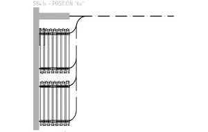 Panel parking stack geometry