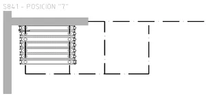 Panel parking stack geometry
