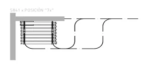 Panel parking stack geometry