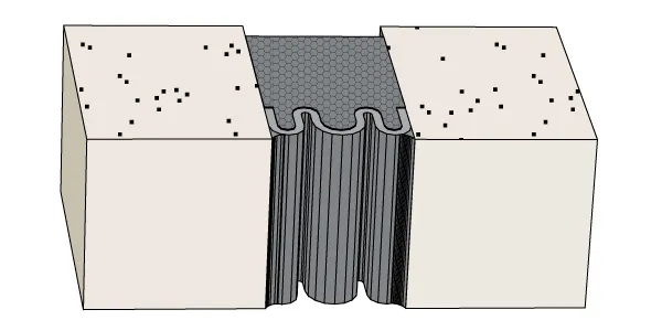Vertical Acoustic & Fire-Retardant Seismic Joints (SIF)