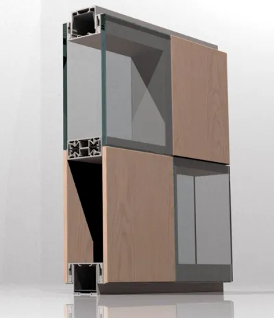 Mixed glass and solid panels
