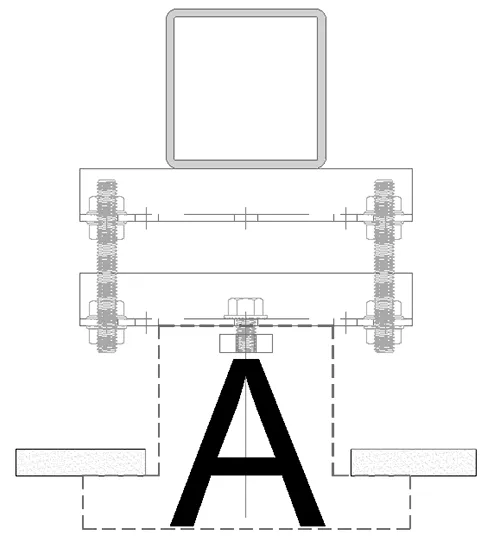 Welded structural steel track attachment
