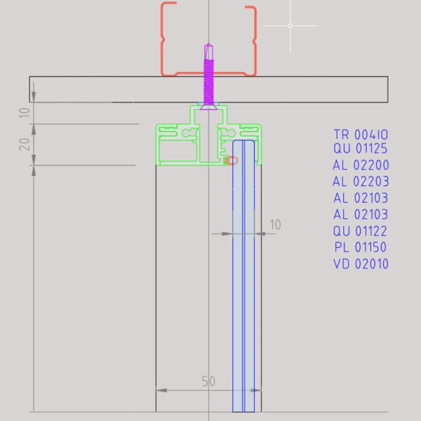 styleSPACE Sección Vertical Coronación