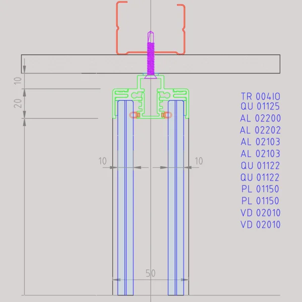 styleSPACE Sección Vertical Coronación