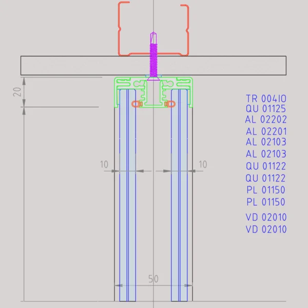 styleSPACE Sección Vertical Coronación