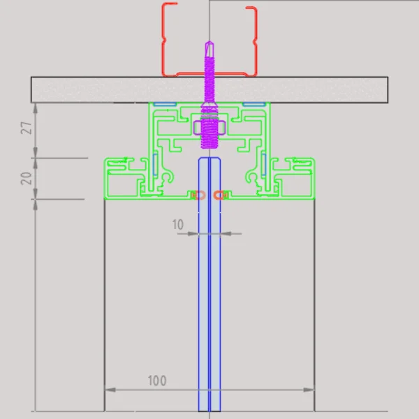 styleVISION Sección Vertical Coronación