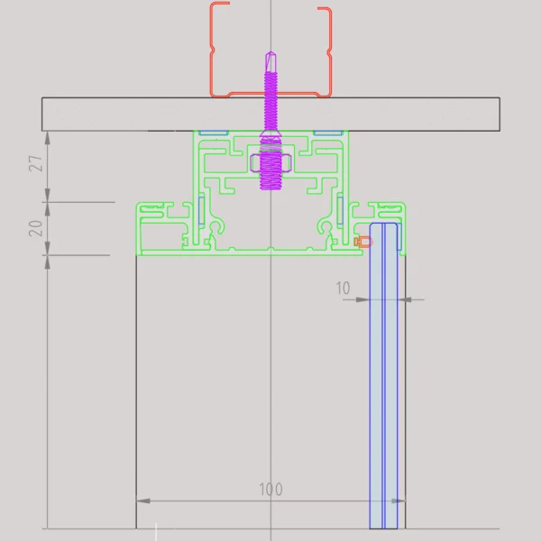 styleVISION Sección Vertical Coronación