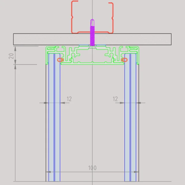 styleVISION Sección Vertical Coronación