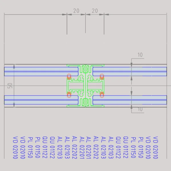 styleSPACE Sección Vertical Coronación