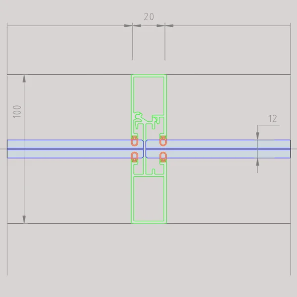 styleVISION Sección Vertical Coronación