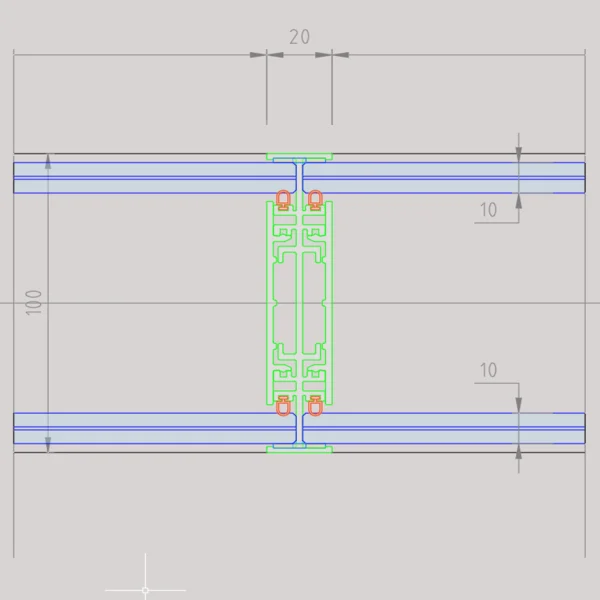 styleVISION Sección Vertical Coronación