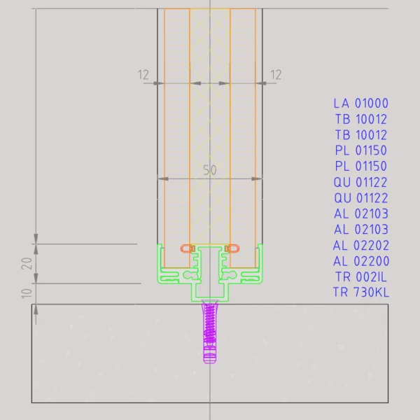 styleSPACE Sección Vertical Coronación