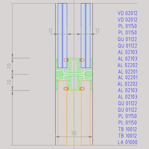 styleSPACE Sección Vertical Coronación