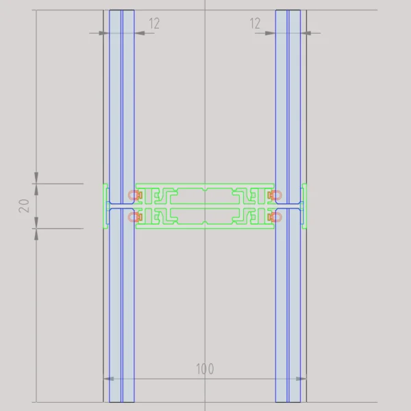 styleVISION Sección Vertical Coronación