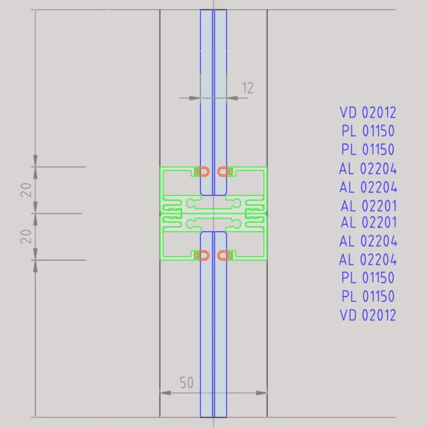 styleSPACE Sección Vertical Coronación