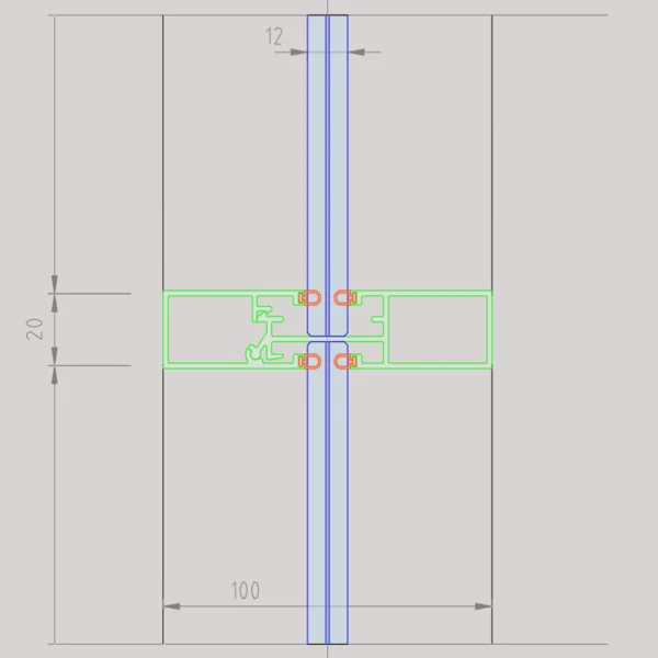 styleVISION Sección Vertical Coronación